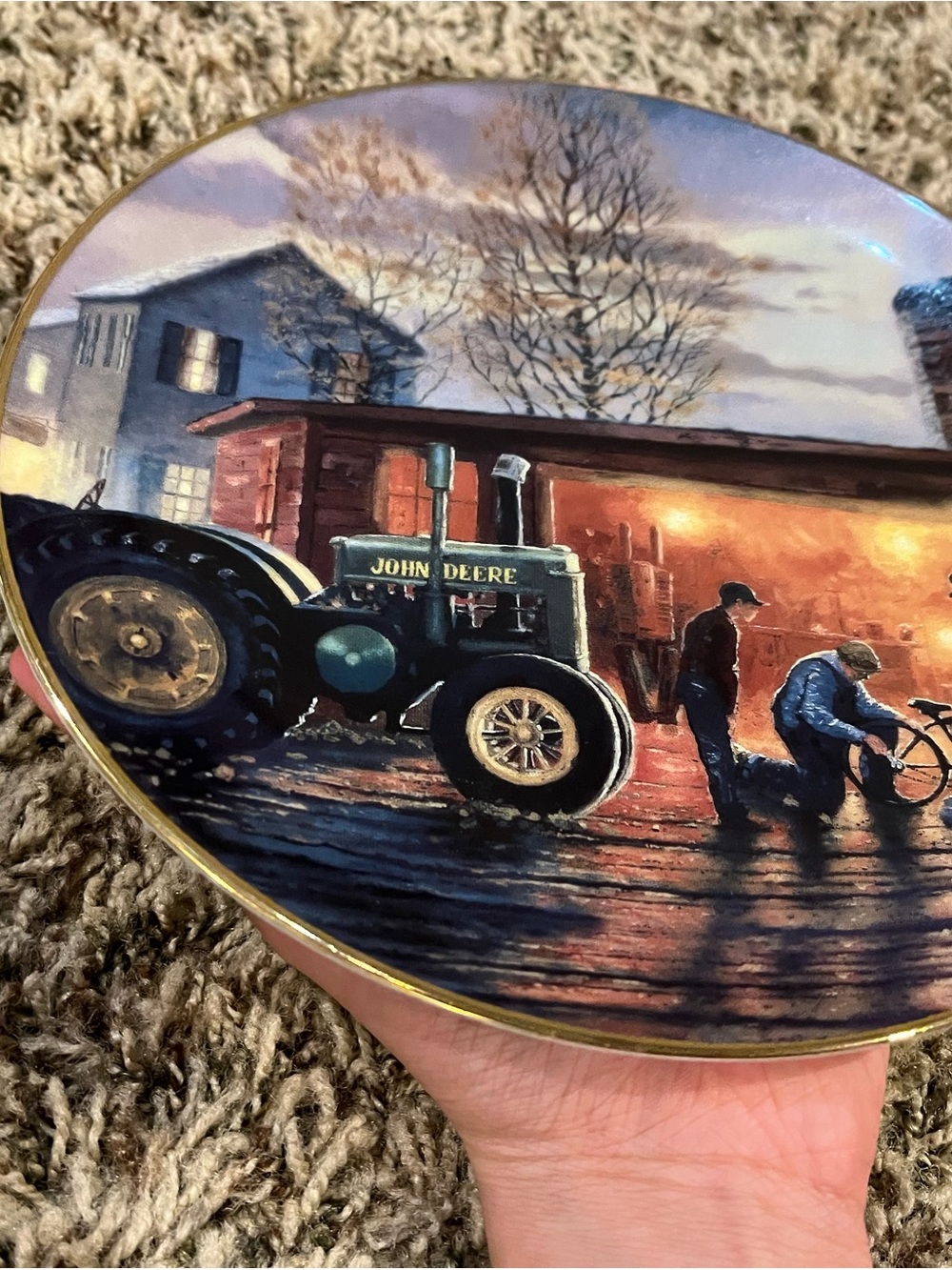 Rustic Country Collectible Decorative Plate - Picture 5 of 5